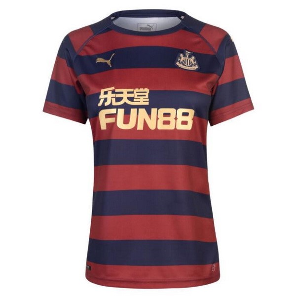 Camiseta Newcastle United Replica Segunda Ropa Mujer 2018/19 Rojo Negro